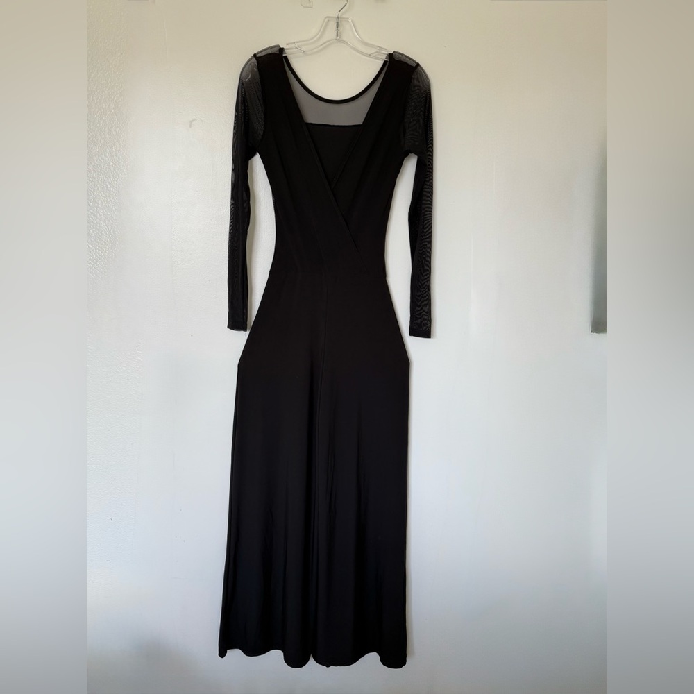 Elegant Black Long Sleeve Jumpsuit